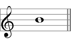 Hollow oval note